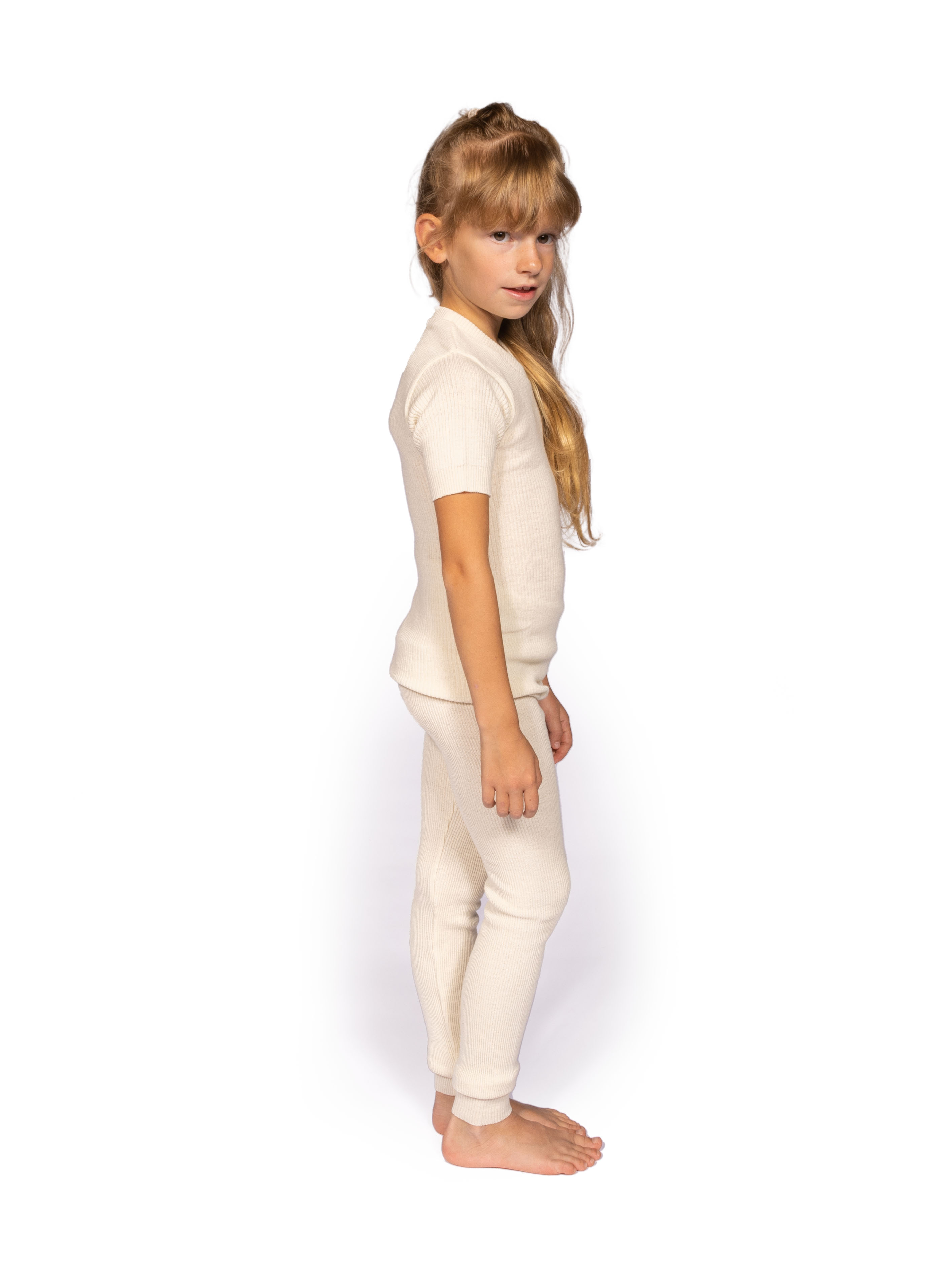 Kinder Lange Hose dick - Bio Merino-Wolle