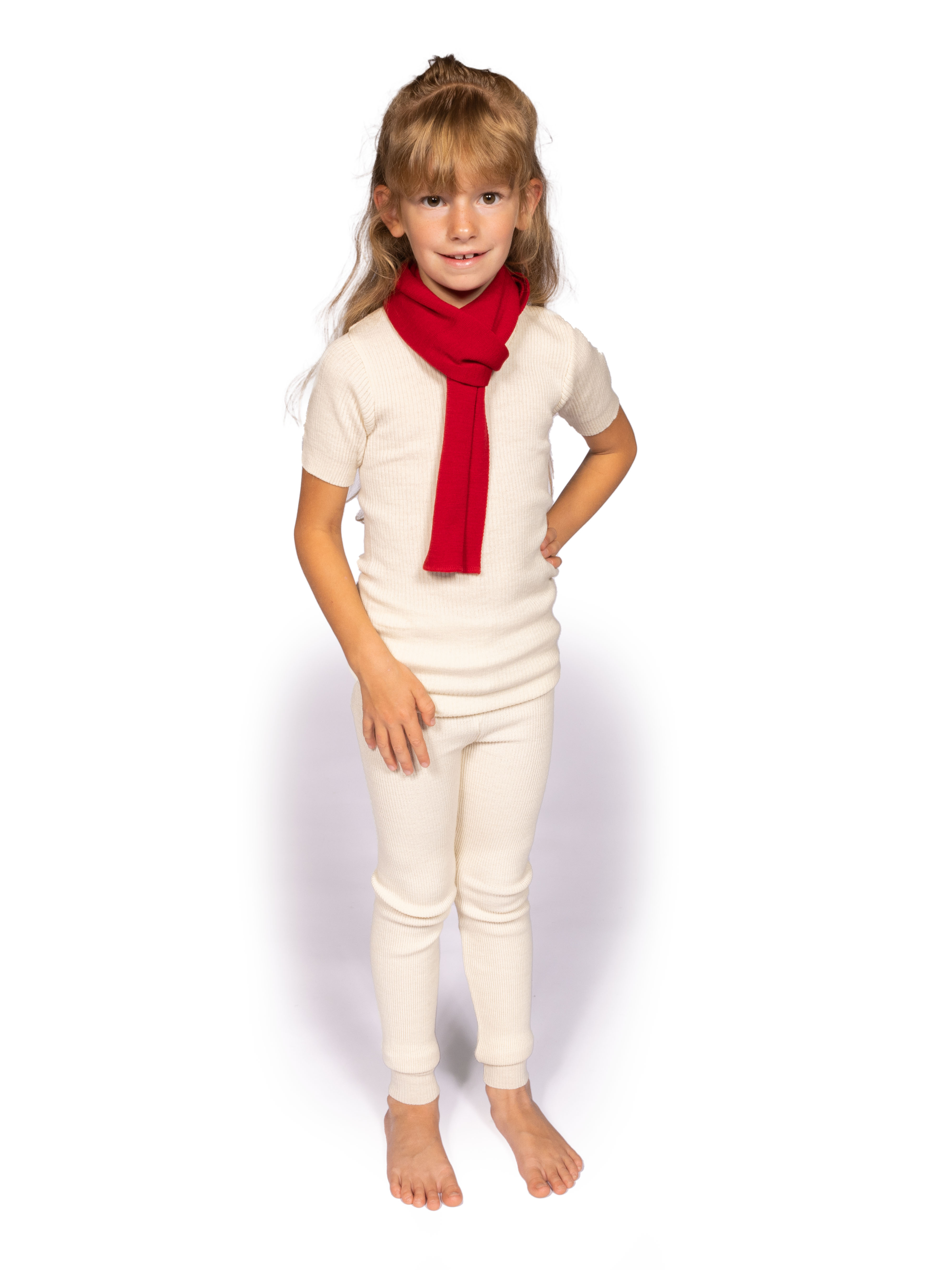 Kinder Lange Hose dick - Bio Merino-Wolle