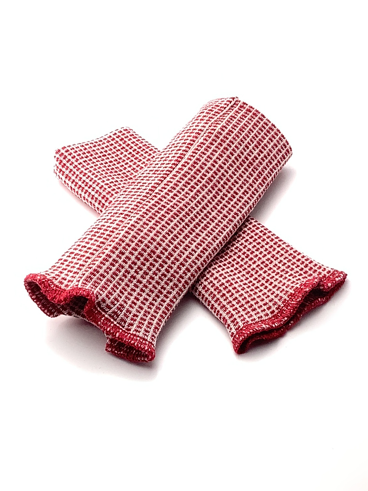 Armstulpe - Wolle/Seide - doppelt gestrickt